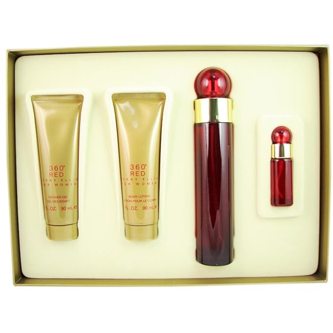PERRY ELLIS 4 Piece 360 Red Fragrance Set for Women