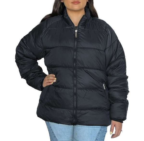 Women's Solid Puffer Jackets