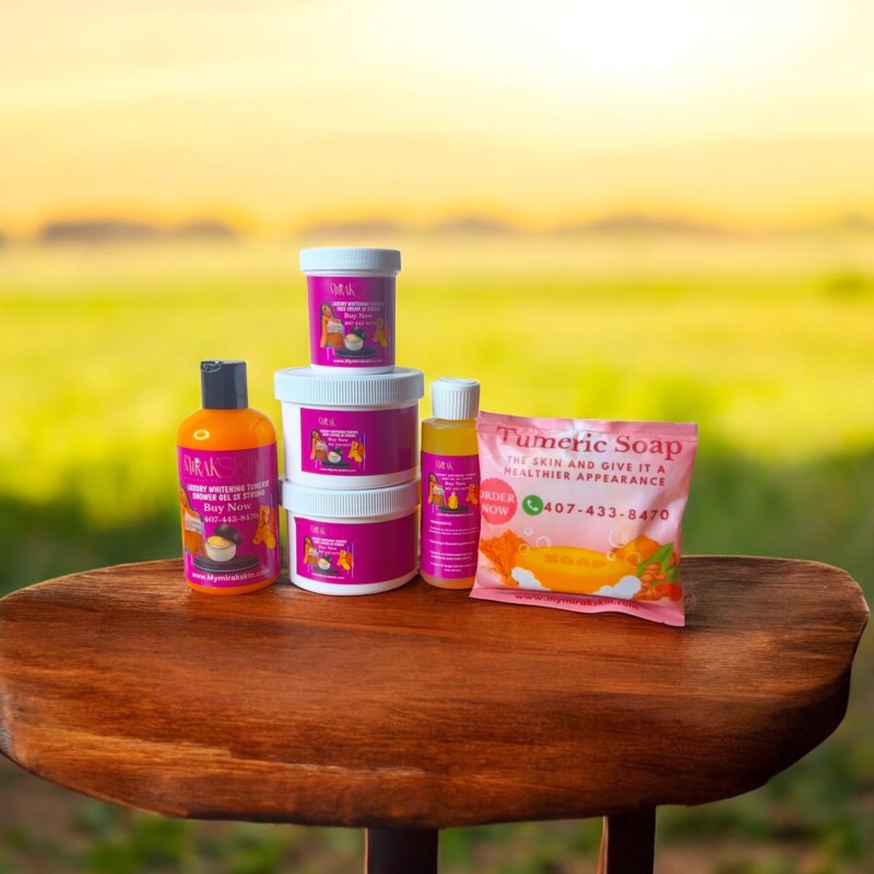 Whitening soap Turmeric 4 piece set